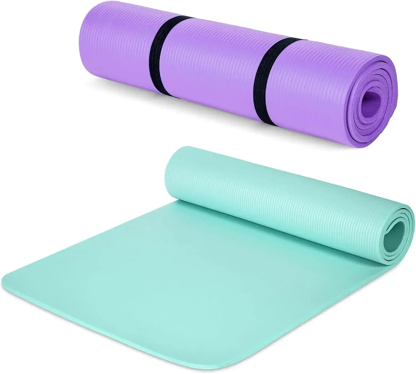2 Pack Thick Yoga Mat for Home Workout Exercise Mat - The Great Earth Store