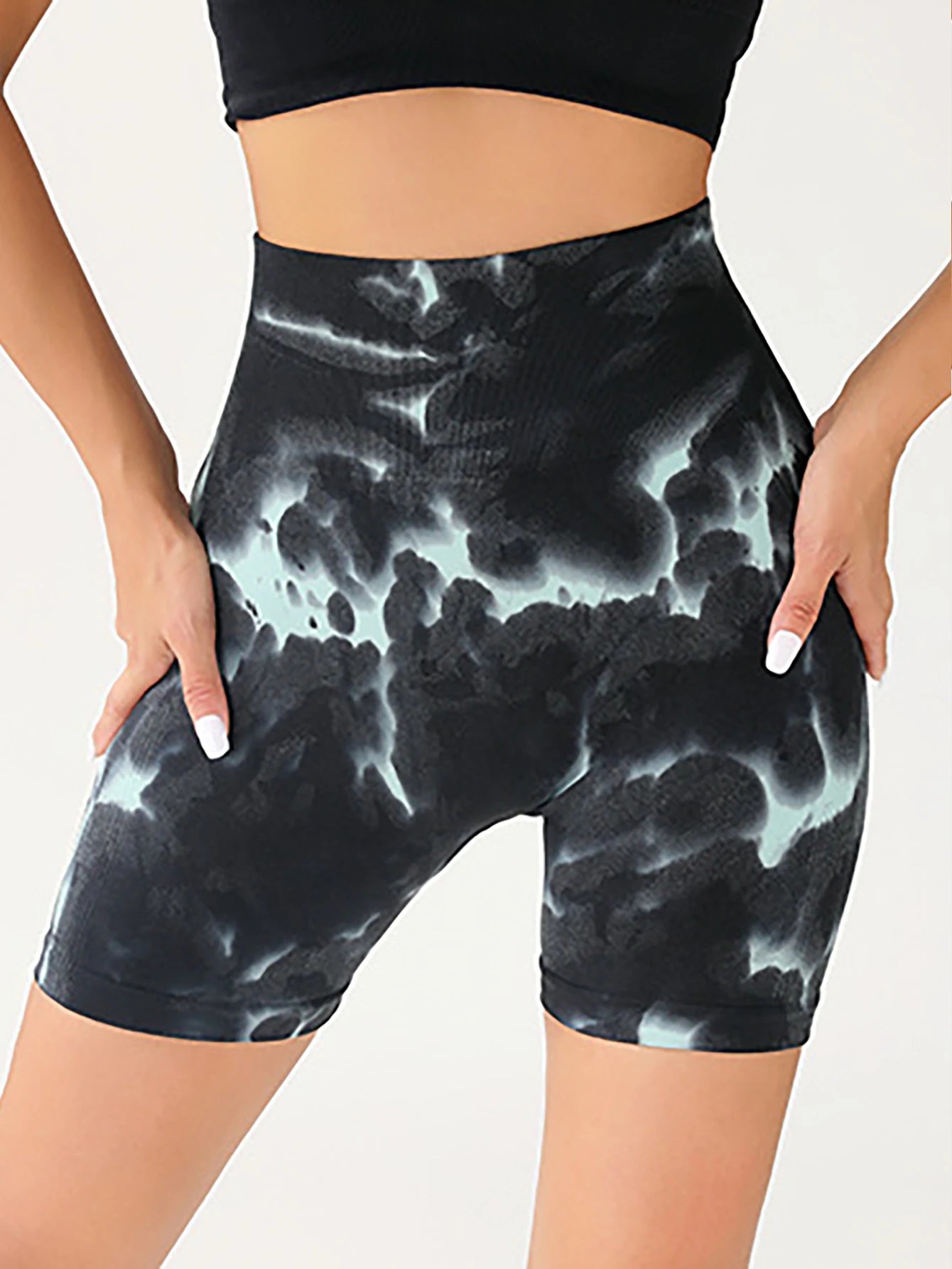 3 Pack Us Local Women's Tie-Dye Summer Yoga Gym Shorts - The Great Earth Store