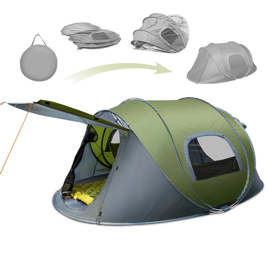 3-4 People Outdoor Throw Open Tent Automatic Pop Up Tents