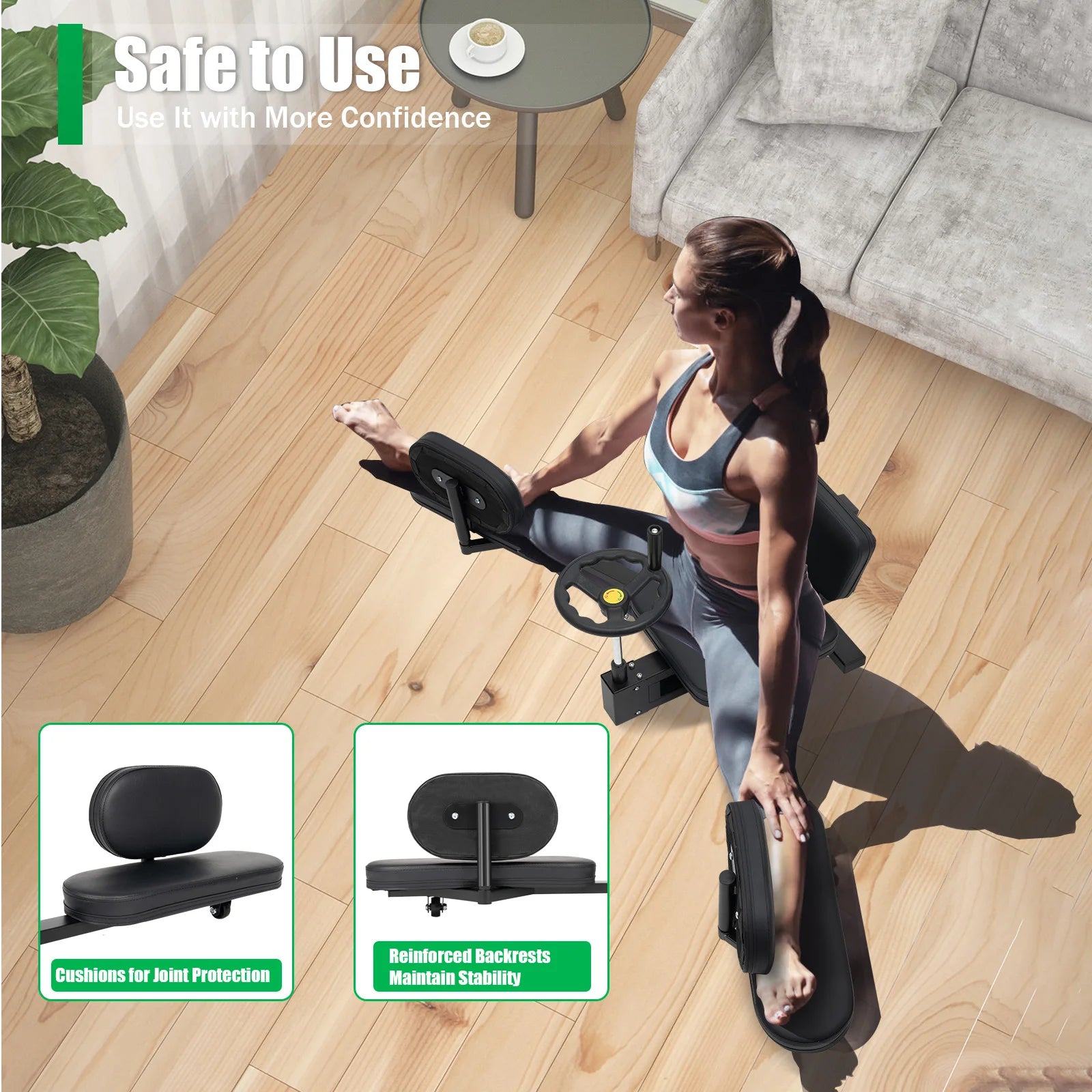 220lbs Pro Leg Stretcher Yoga Split Stretching Machine - The Great Earth Store