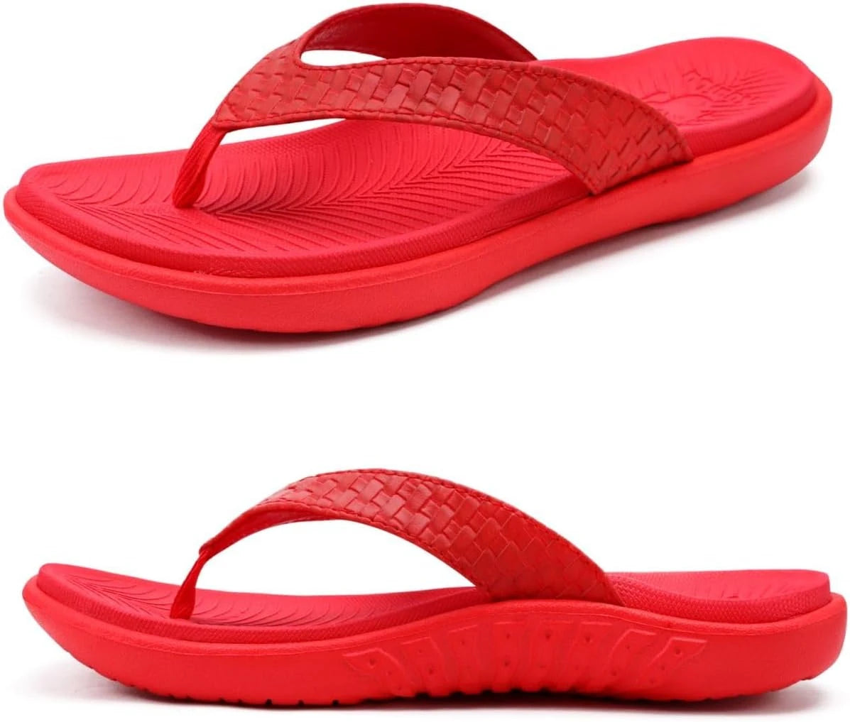 Womens Flip Flops Ladies Yoga Mat Comfortable Walking Thong Sandals With Plantar Fasciitis Arch Support - The Great Earth Store