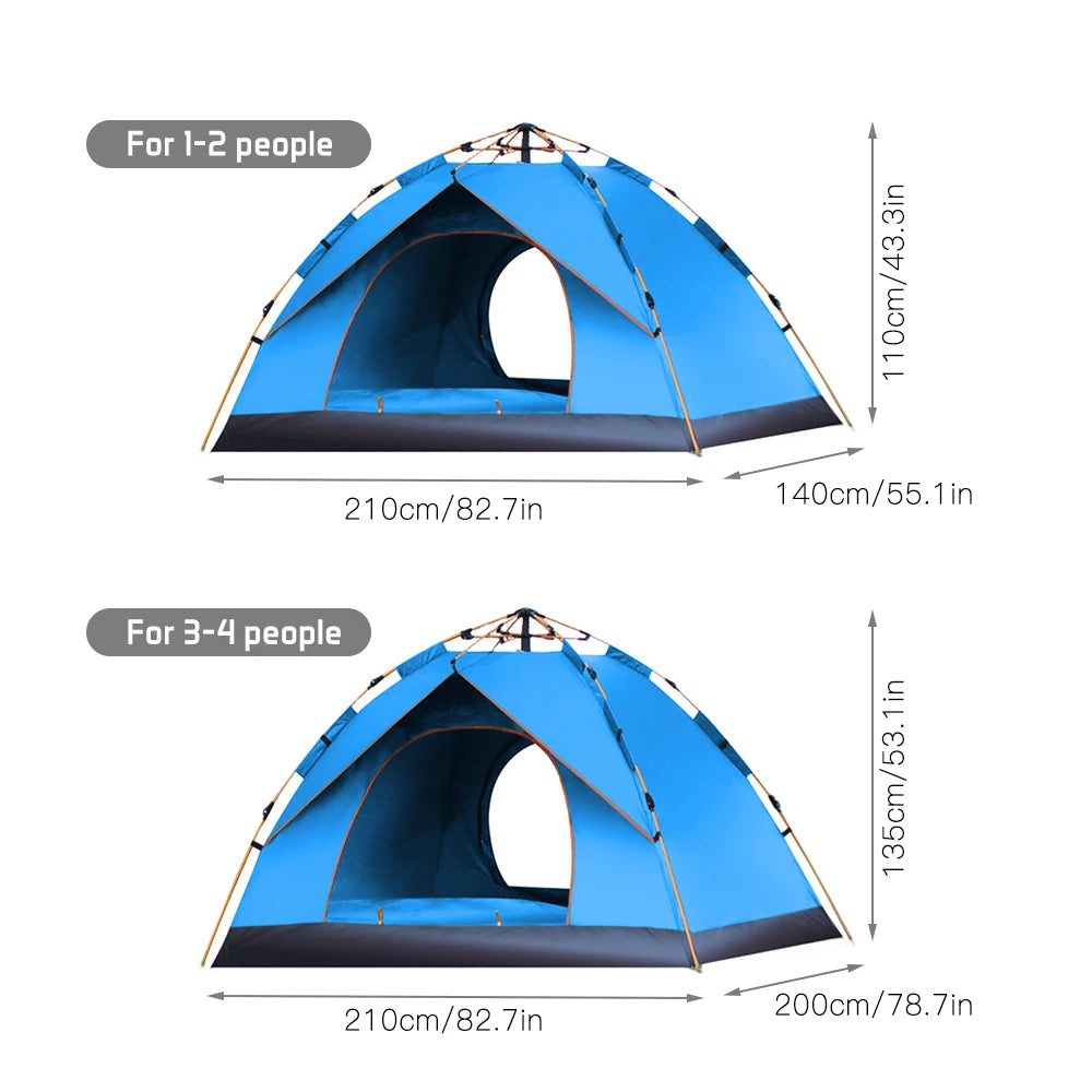 Outdoor Up Tent Water-resistant Portable Instant Camping Tent for 1-2 People