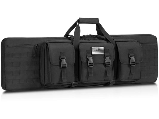 42 Double Soft Rifle Case Tactical Long Gun Bag Black