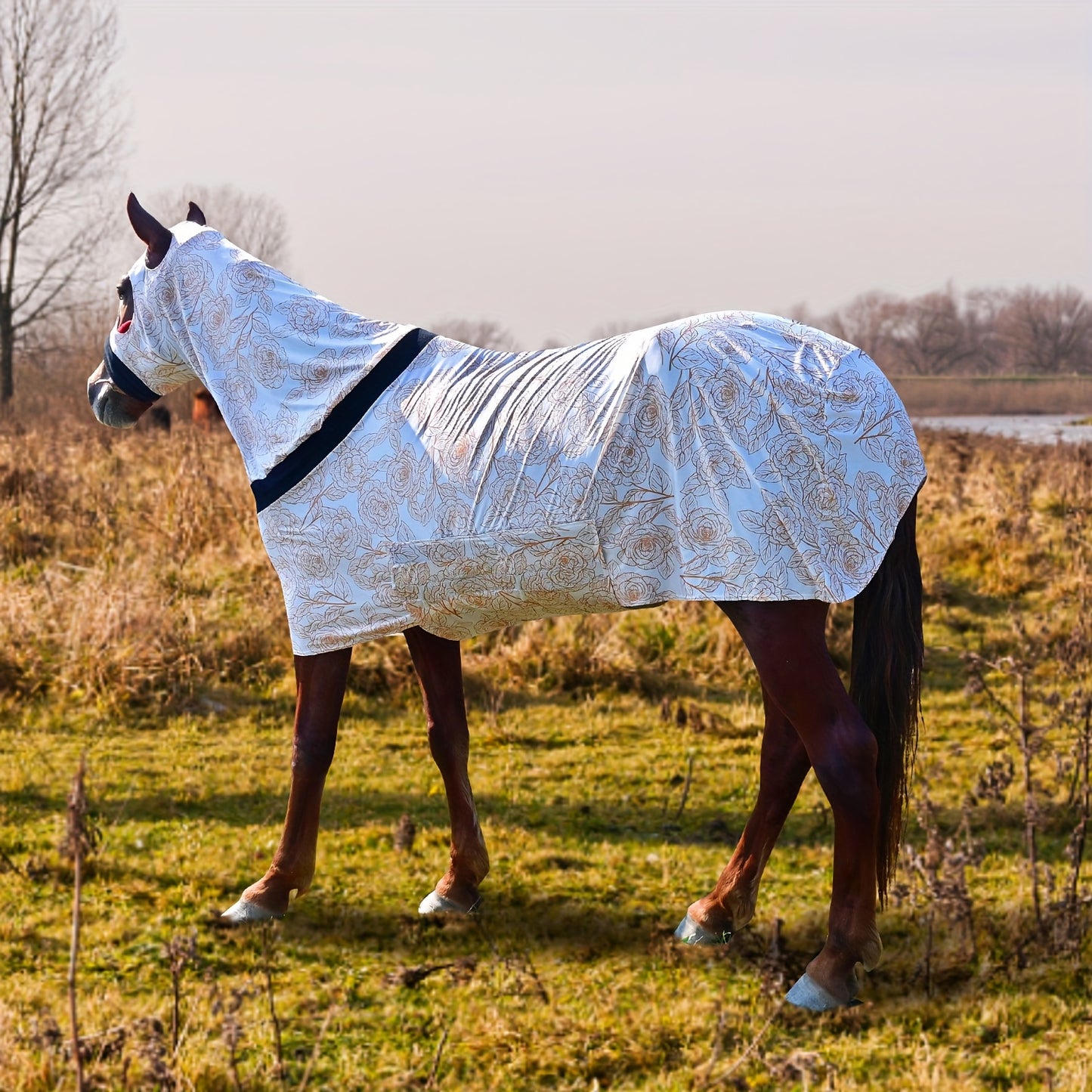 1pc EquiStar Horse Blanket with Neck Cover for All Breeds