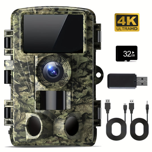 Trail Camera - 4K 48MP Game Camera for Wildlife Monitoring - The Great Earth Store