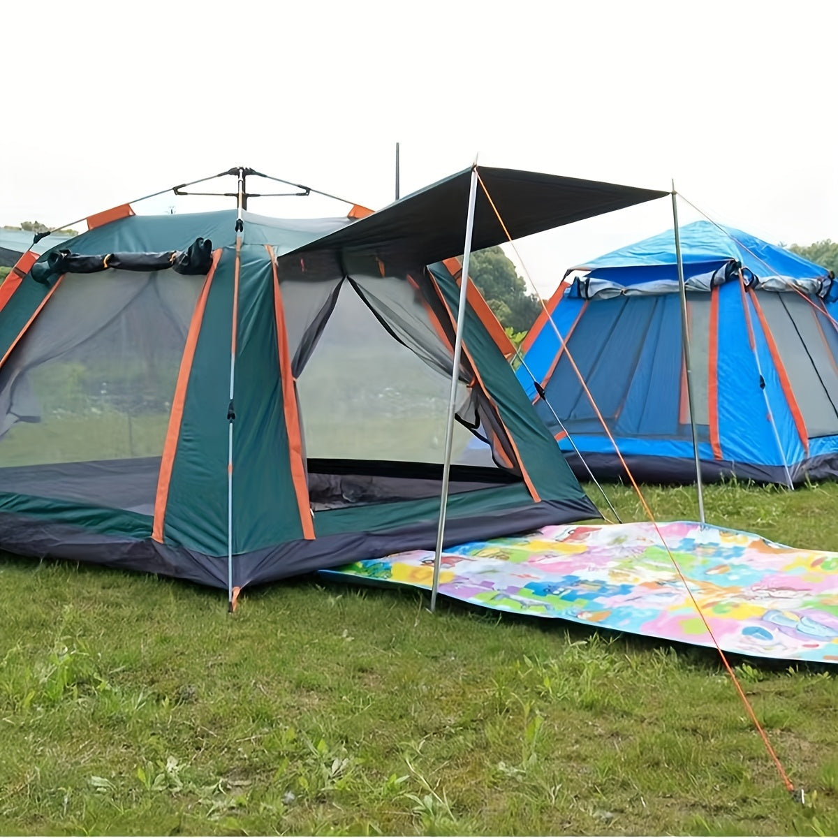 3-Person Automatic Pop-Up Camping Tent - Waterproof & Portable - The Great Earth Store