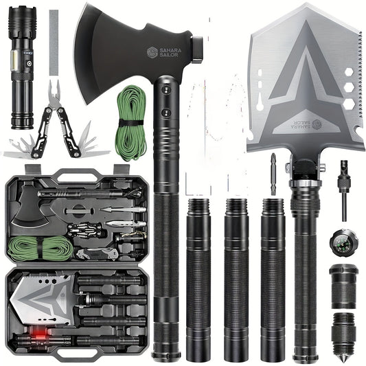 Sahara Sailor Folding Camping Shovel Axe Kit for Survival - The Great Earth Store