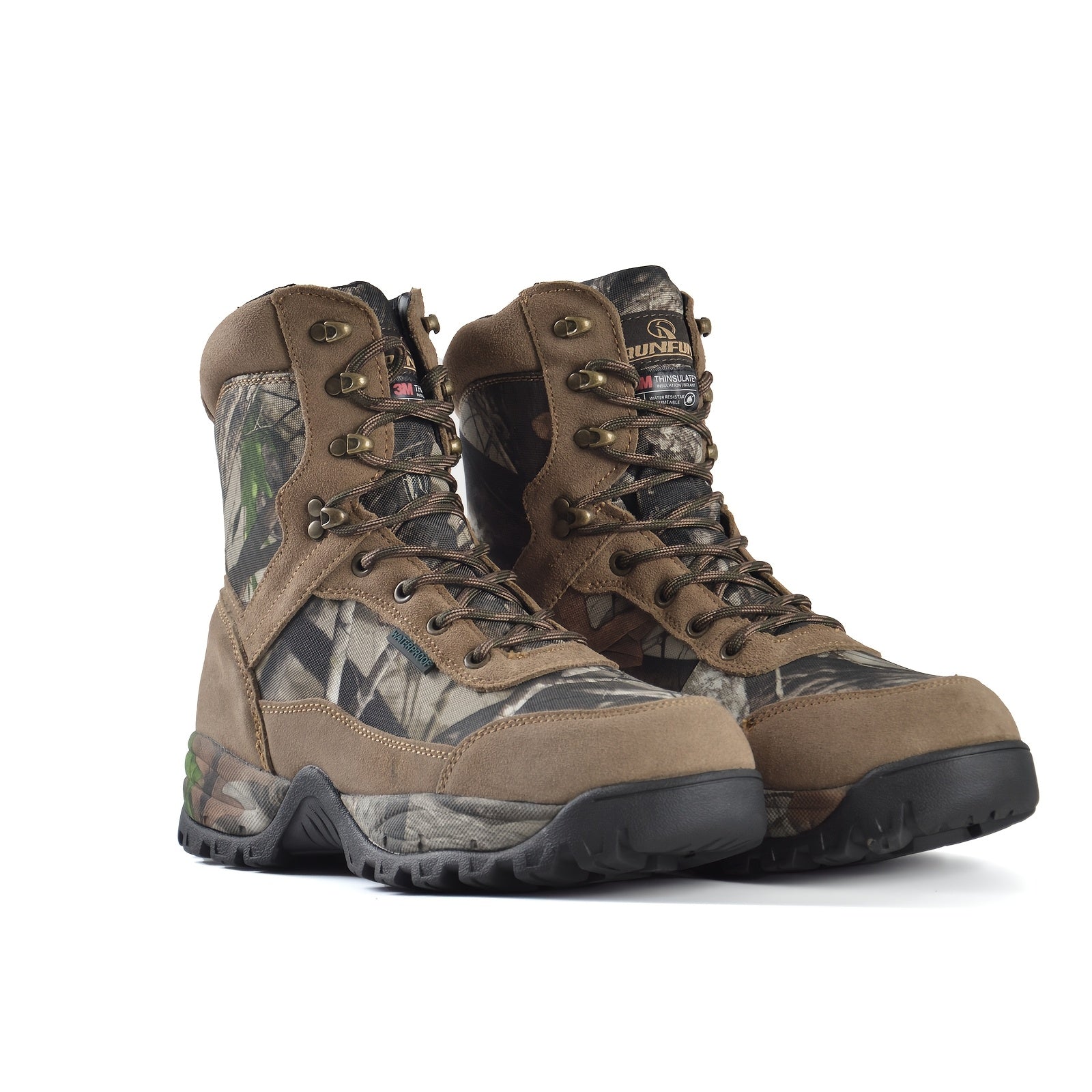Men's Hunting Boots Waterproof Camo 8 Inches Insulated Shoes - The Great Earth Store