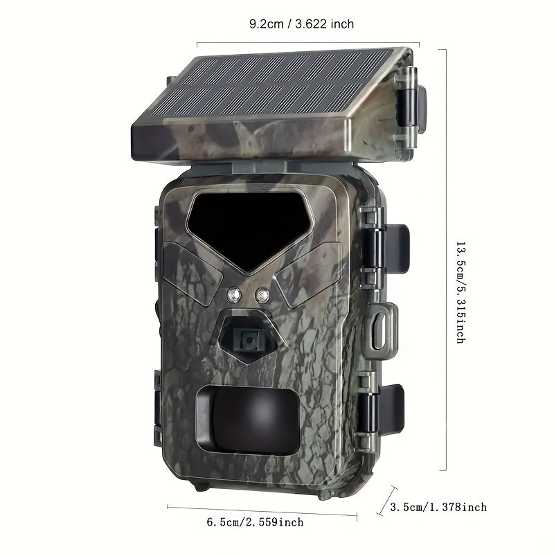Trail Camera With Solar Panel, Live Video & Photo Game - The Great Earth Store