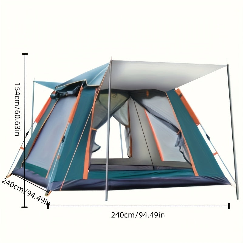 3-Person Automatic Pop-Up Camping Tent - Waterproof & Portable - The Great Earth Store