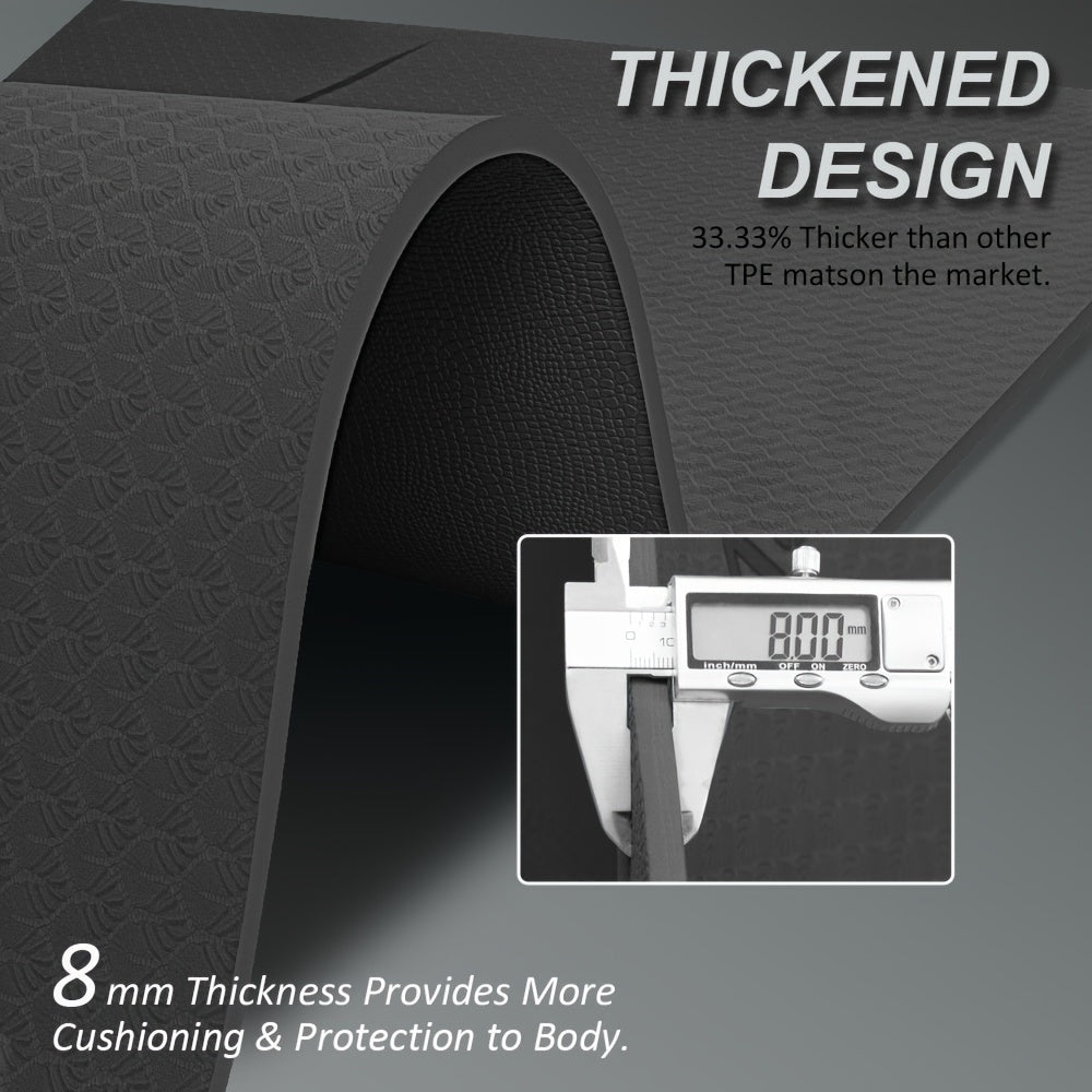 High-Quality Extra Thick Non-Slip Yoga Mat 72"x48" - The Great Earth Store