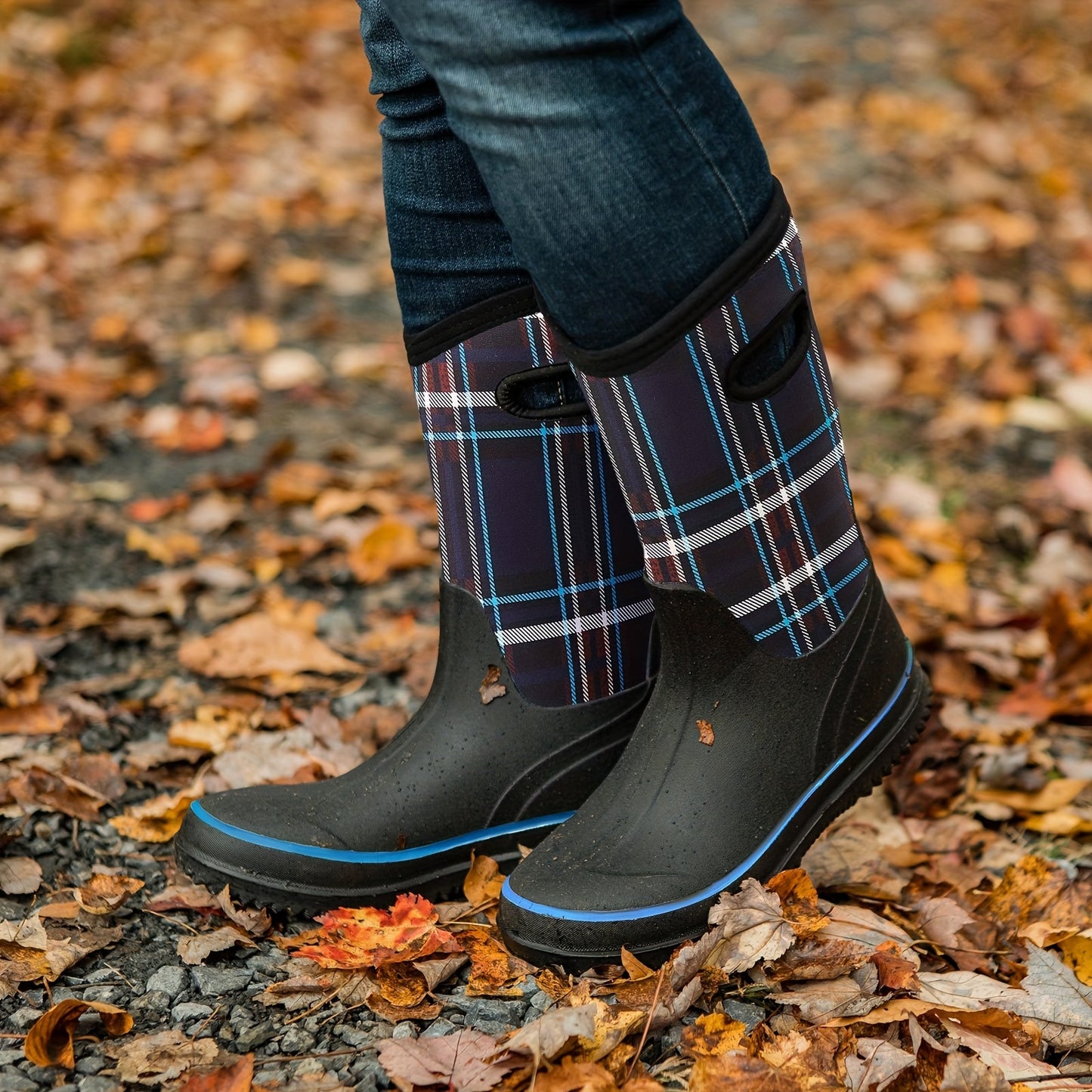 HISEA Women's Rain Boots Mid Calf Neoprene Insulated Rubber - The Great Earth Store