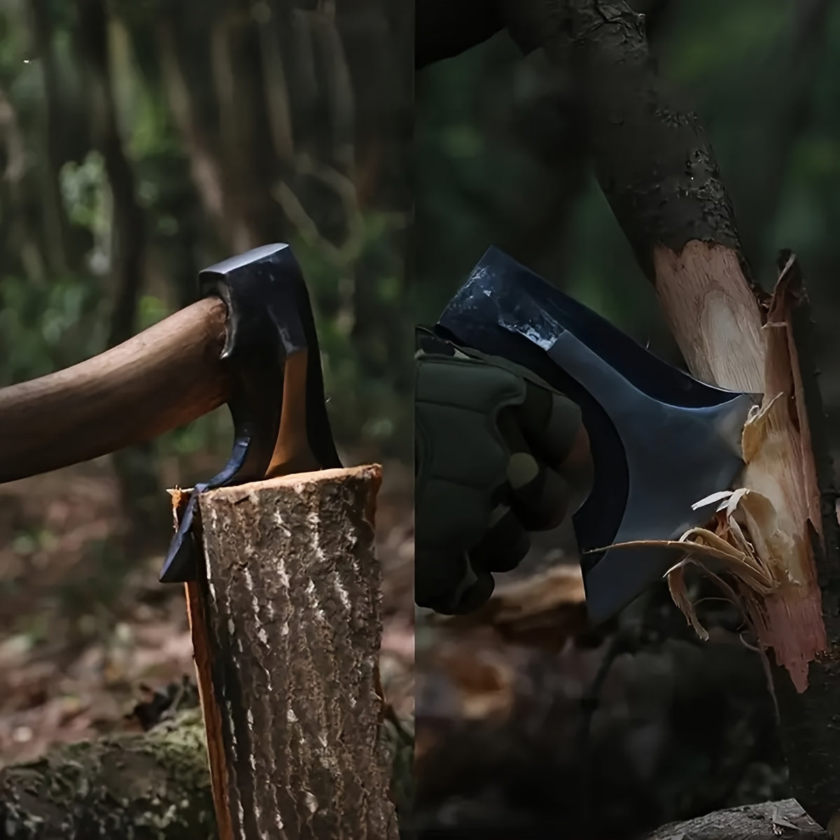 1pc Handcrafted High Carbon Steel Camping Axe For Survival - The Great Earth Store