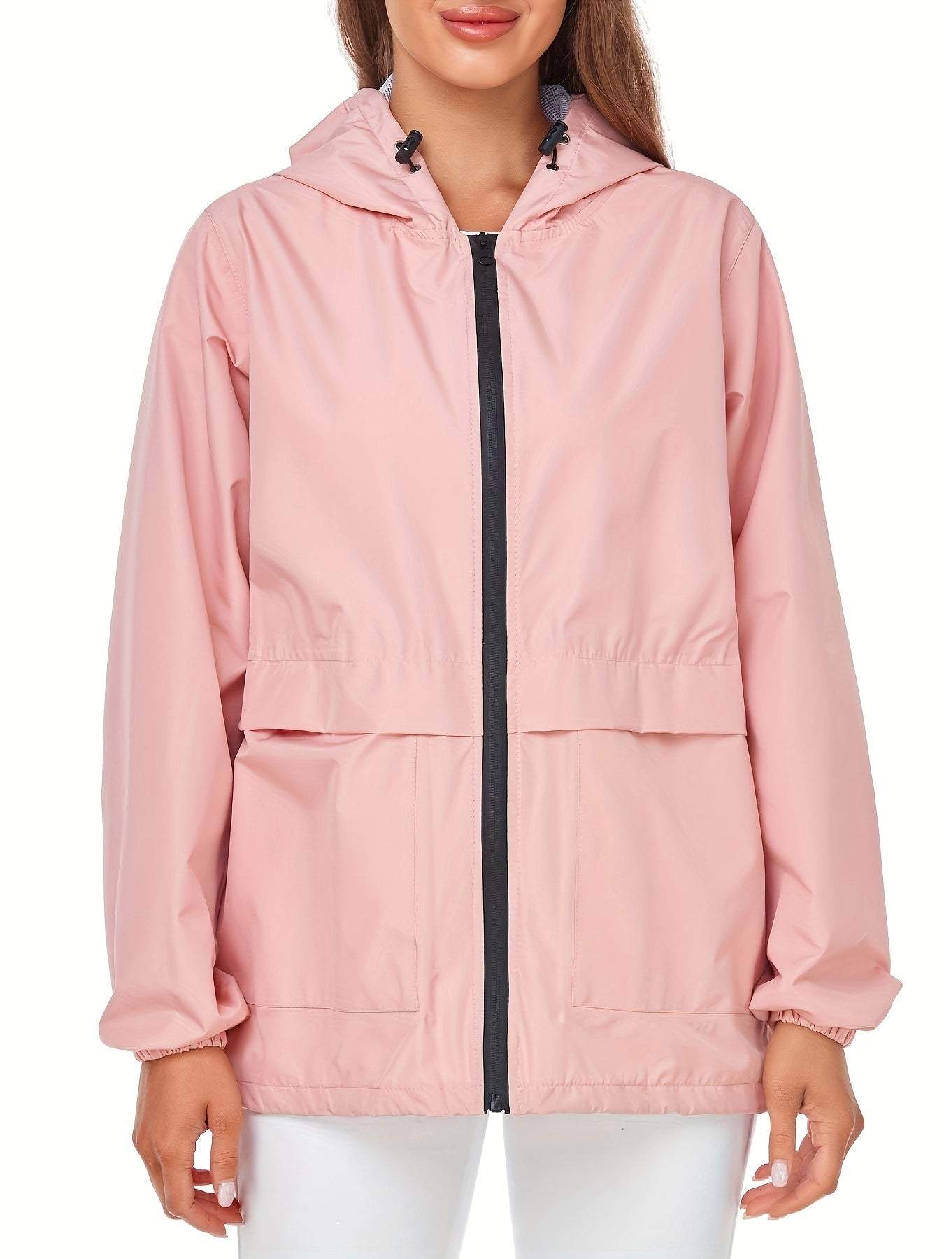 Lightweight Women Rain Jacket Breathable Packable Windbreaker - The Great Earth Store